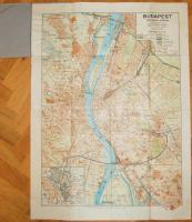 1925 Kogutowicz: Budapest székesfőváros térképe a Magyar Földrajzi Intézet kiadásában