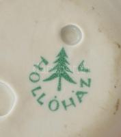 Hollóházi porcelán tálka. Matricás, jelzett, kis kopással. Falusi dolgozók járási Spartakiádja. 7-7 ...