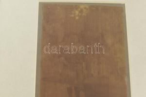 cca 1900 Boczkó Edit (szül. Ruzicska) gyerekkori portréja, selyemre készített keményhátú fotó (Kloma...