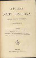 1893 A Pallas Nagy Lexikona V. kötete: Dammara-Elektromos gép, Pallas kiadás, kiadói félbőr kötésben, szép állapotban