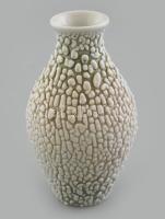 Zsolnay váza borsómázas, fehér mázas jelzett, hibátlan, m: 13cm