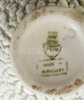 Zsolnay váza borsómázas, fehér mázas jelzett, hibátlan, m: 13cm