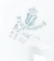 Nymphenburg urna váza fedeles virágmintás jelzett vizes kézzel festett hibátlan 15 cm