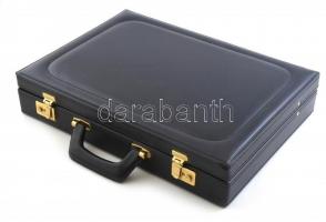 Amefa 12 személyes aranyozott evőeszköz készlet, újszerű állapotban, táskában