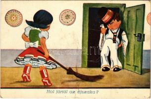 1943 Hol jártál az éjszaka? / Hungarian folklore, husband and wife humour (Rb)