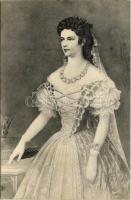 Erzsébet királyné (Sissi) olajfestmény 1854-ből / Kniebild der Königin Elisabeth / Empress Elisabeth of Austria (Sisi) s: Russ Ferenc (EK)