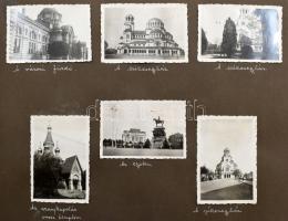 cca 1932-1933 A "Békeffy" revü külföldi turnéjának fényképei, kb. 200 db fotó feliratozva,...