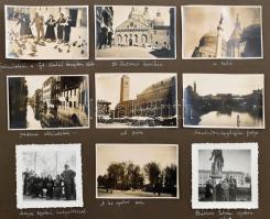 cca 1932-1933 A "Békeffy" revü külföldi turnéjának fényképei, kb. 200 db fotó feliratozva,...