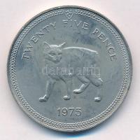 Man-sziget 1975. 25p Ag Manx macska T:1- (PP) patina Isle of Man 1975. 25 Pence Ag Manx cat C: AU (PP) patina Krause KM#31a