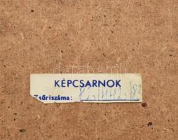 Szabolcs Péter (1942-): Madonna. Bronz. Fali keretben, Jelzett. 18 (27) cm