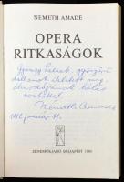 Németh Amádé: Operaritkaságok Gyöngy Pál (1902-1990) zeneszerző, dalszerző részére DEDIKÁLT példány....