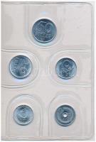 1987. 2f-20Ft (10xklf) forgalmi sor csokoládébarna műbőrtokban T:1