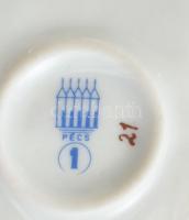 Zsolnay furulyázó juhász, kézzel festett, jelzett, hibátlan, m: 27cm