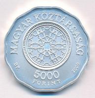 2009. 5000Ft Ag "150 éves a Dohány utcai Zsinagóga" kapszulában, tanúsítvánnyal, színes MN...