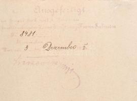 1916 Osztrák Vöröskereszt Díszjelvény II. osztályát, hadi ékítménnyel, adományozó oklevél, Paul Niki...