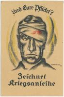 Und Eure Pflicht? Zeichnet Kriegsanleihe. / WWII German Nazi NS propaganda s: Horrmeyer (12,2 x 8 cm) (Rb) - MODERN