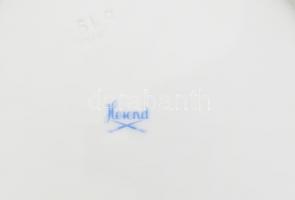 Herendi virág mintás 5 személyes szendvicses készlet. Kézzel festett, jelzett, kopott, egyik tányér ...