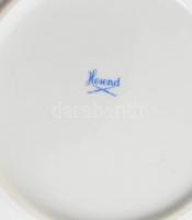 Herendi csipkebogyó mintás vajtartó. Kézzel festett, jelzett, hibátlan. d: 19 cm, m: 12 cm