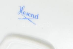 Herendi csipkebogyó mintás leveles kínáló. Kézzel festett, jelzett, hibátlan. 23,5x20 cm