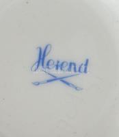 Herendi csipkebogyó mintás váza. Kézzel festett, jelzett, hibátlan. M: 19,5 cm