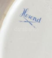 Herendi csipkebogyó mintás hamuzó . Kézzel festett, jelzett, kopásnyomokkal. 14x9 cm