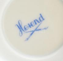 Herendi csipkebogyó mintás, kosár nyomott, 6db teáscsésze aljjal. Kézzel festett, jelzett, hibátlan