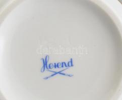 Herendi csipkebogyó mintás váza . Kézzel festett, jelzett, kopásnyomokkal. M:17 cm