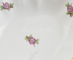 Herendi ETON mintás tálka. Kézzel festett, jelzett, kopásnyomokkal. 14x11 cm