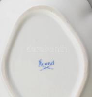 Herendi ETON mintás tálka. Kézzel festett, jelzett, kopásnyomokkal. 14x11 cm