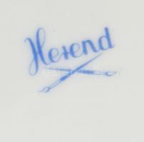 Herendi ETON mintás füles tálka. Kézzel festett, jelzett, kopásnyomokkal. 16x8,5 cm