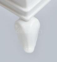 Herendi kék virágmintás váza. Kézzel festett, jelzett, hibátlan. M:15,5 cm