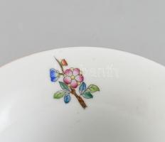 Herendi Viktória mintás, oroszlán karmos kaspó, kézzel festett, kopott, jelzett (1940), ritka, m:13 ...