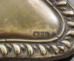 Ezüst (Ag) szív alakú képkeret. Jelzett. Külső méret 15x19 cm