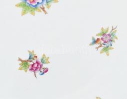 Herendi Viktória (8400/VBO) monumentális mintás áttört porcelán tál, kézzel festett, jelzett, hibátl...