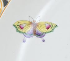 Herendi Viktória (8400/VBO) monumentális mintás áttört porcelán tál, kézzel festett, jelzett, hibátl...