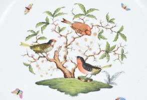 Herendi Rothschild (8400/RO) monumentális mintás áttört porcelán tál, kézzel festett, jelzett, hibát...