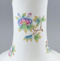 Herendi Viktória mintás óriás padló váza, kézzel festett, jelzett, hibátlan, m: 49,5 cm