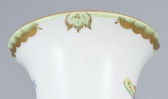 Herendi Viktória mintás óriás padló váza, kézzel festett, jelzett, hibátlan, m: 49,5 cm