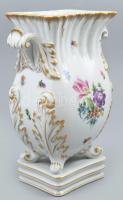 Herendi virágmintás barokkos váza, másik oldalán: Szegedi dóm , kézzel festett, jelzett, hibátlan, m...