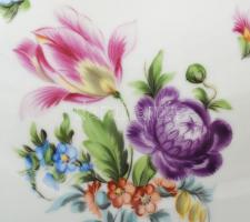 Herendi virágmintás barokkos váza, másik oldalán: Szegedi dóm , kézzel festett, jelzett, hibátlan, m...