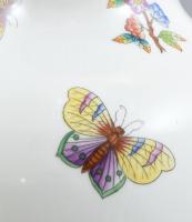 Herendi Viktória mintás váza, kézzel festett, jelzett, hibátlan, m: 32,5 cm