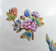 Herendi Viktória mintás váza, kézzel festett, jelzett, hibátlan, m: 32,5 cm