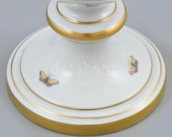Herendi Rothschild mintás fedeles váza, kézzel festett porcelán, jelzett, hibátlan, m:50cm