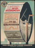 II. békekölcsön negyedik nyereménysorsolása. Villamosplakát, kisplakát, Offset nyomda Bp., kissé foltos és kissé sérült, 23,5x17 cm
