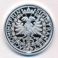 DN A legértékesebb magyar érmék - Brassó város tallér replikája ezüstözött Cu emlékérem, COPY jelzéssel, tanúsítvánnyal (40mm) T:PP