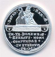 DN A legértékesebb magyar érmék - Zrínyi Miklós 1533. évi ezüst tallérjának replikája ezüstözött Cu emlékérem, COPY jelzéssel, tanúsítvánnyal (40mm) T:PP