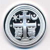 DN A legértékesebb magyar érmék - IV. Béla ezüst dénárjának replikája ezüstözött Cu emlékérem, COPY jelzéssel, tanúsítvánnyal (40mm) T:PP