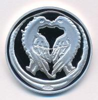 DN A legértékesebb magyar érmék - Ottó ezüst denárjának replikája ezüstözött Cu emlékérem, COPY jelzéssel, tanúsítvánnyal (40mm) T:PP