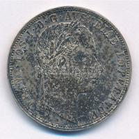 Ausztria 1860A 1Fl Ag T:2 patina  Austria 1860A 1 Florin Ag C:XF patina Krause KM#2219