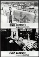 1976 ,,Kiváló holttestek című olasz film jelenetei és szereplői (köztük Lino Ventura), 13 db vintage produkciós filmfotó, ezüst zselatinos fotópapíron, 18x24 cm